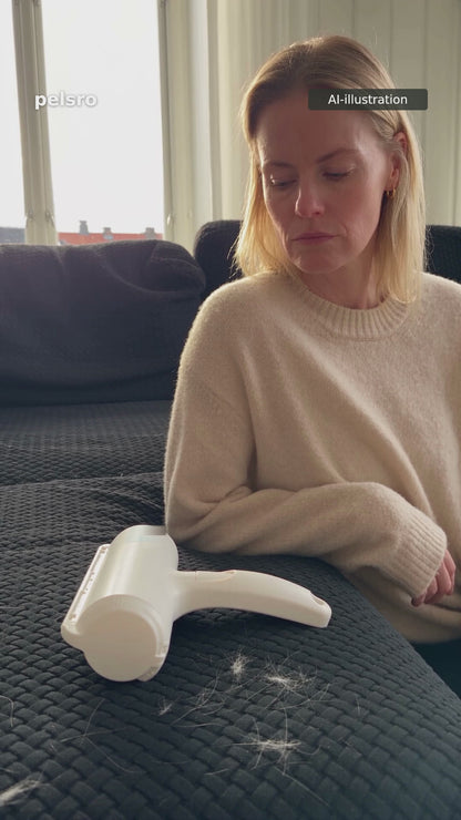 Pelsro – genanvendelig dyrehårsrulle til sofa og møbler